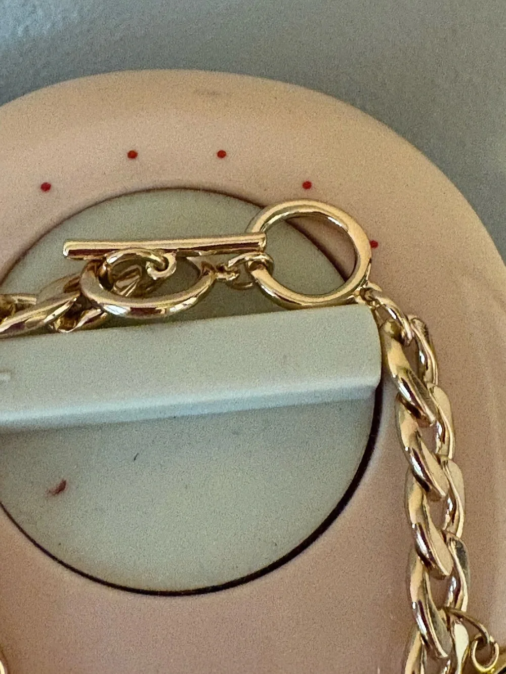 Authentic YSL charms and unbranded letter  charms on unbranded bracelet chain